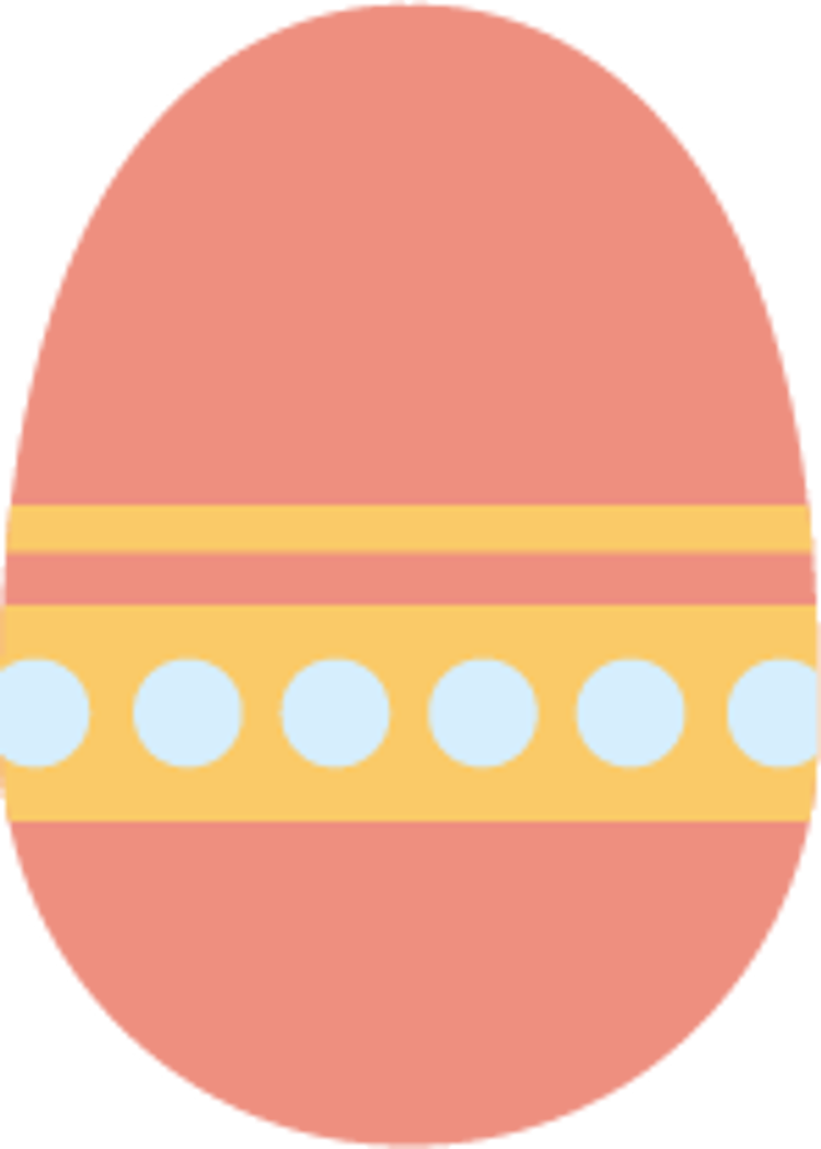 Rødt påskeegg