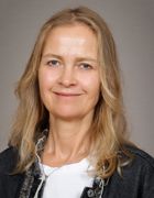 En person med langt hår